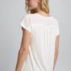 Fransa Κοντομάνικη Μπλούζα Με Δύο Υφάσματα σπασμένο λευκό 3
