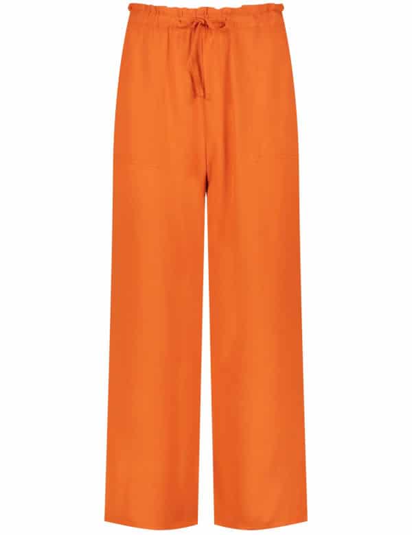 Gerry Weber EcoVero Easy Fit Γυναικεία Φαρδιά Παντελόνα Πορτοκαλί