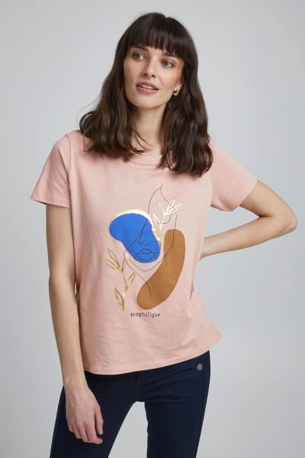 Fransa Γυναικείο T-Shirt Με Αφηρημένο Τύπωμα
