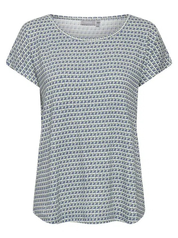 Fransa-Γυναικείο-Κοντομάνικο-Πολύχρωμο-T-Shirt-Γαλάζιο_1-1