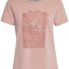 Fransa Γυναικείο Μονόχρωμο T-Shirt Με Τύπωμα Ροζ