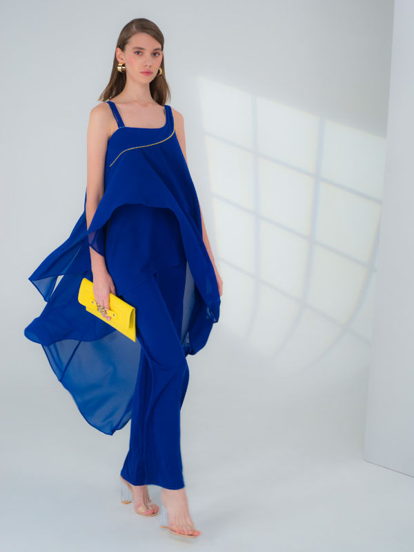 Edas Luxury Collection Gibilla Γυναικεία Ολόσωμη Φόρμα Μπλε