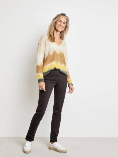 Gerry Weber Γυναικείο Ελαστικό Παντελόνι Πεντάτσεπο Καφέ Σκούρο
