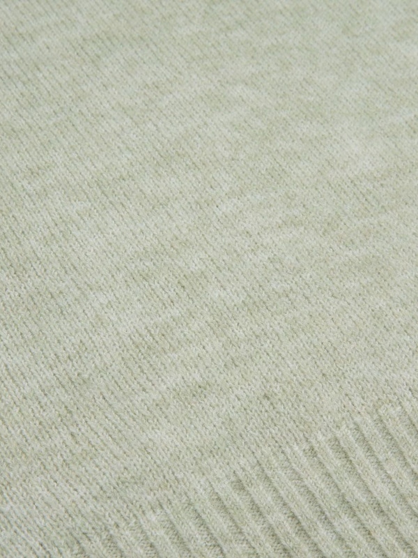 Esquallo Γυναικεία Πλεκτή Μπλούζα με Φουσκωτό Μανίκι Ανοιχτό Πράσινο_1