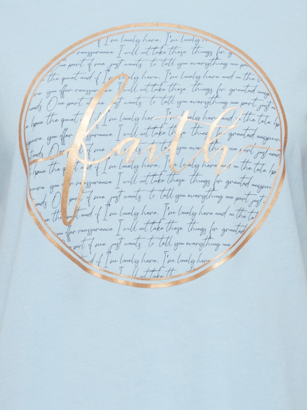 Fransa Γυναικείο T-Shirt Με Στρογγυλή Λαιμόκοψη Γαλάζιο_2