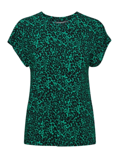 Fransa Γυναικείο T-Shirt Με Στρογγυλή Λαιμόκοψη Ανοιχτό Πράσινο