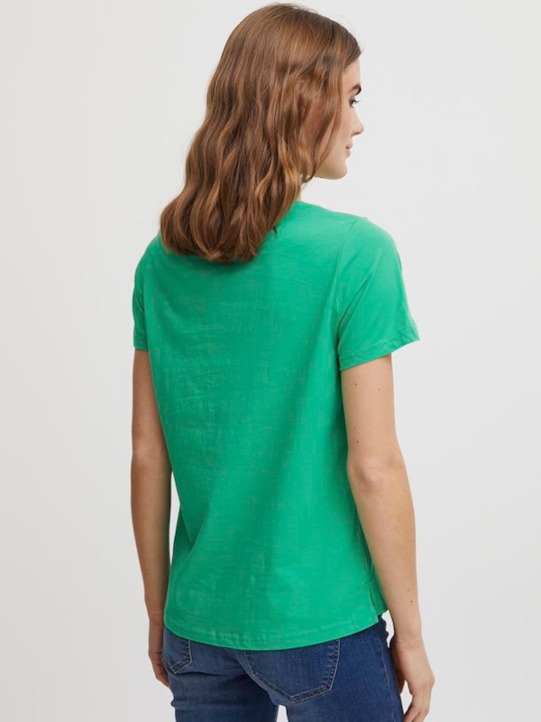 Fransa Γυναικείο T-Shirt Με Στρογγυλή Λαιμόκοψη Ανοιχτό Πράσινο_6