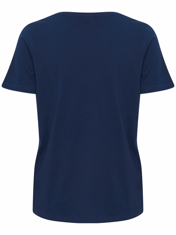 Fransa Γυναικείο T-Shirt Με Στρογγυλή Λαιμόκοψη Σκούρο Μπλε_1