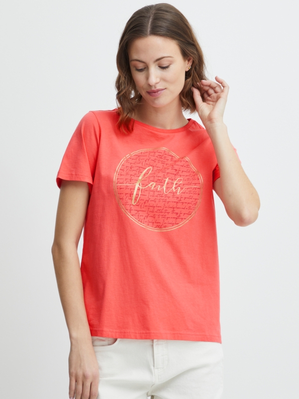 Fransa Γυναικείο T-Shirt Ροζ_6