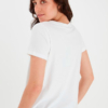 Fransa Γυναικείο T-Shirt με Στρογγυλή Λαιμόκοψη Λευκό 5