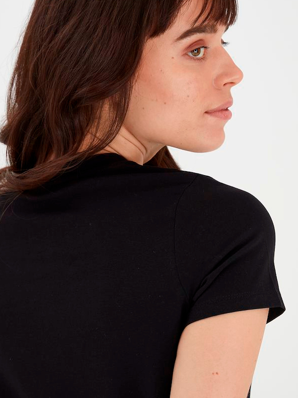 Fransa Γυναικείο T-Shirt με Στρογγυλή Λαιμόκοψη Μαύρο 5