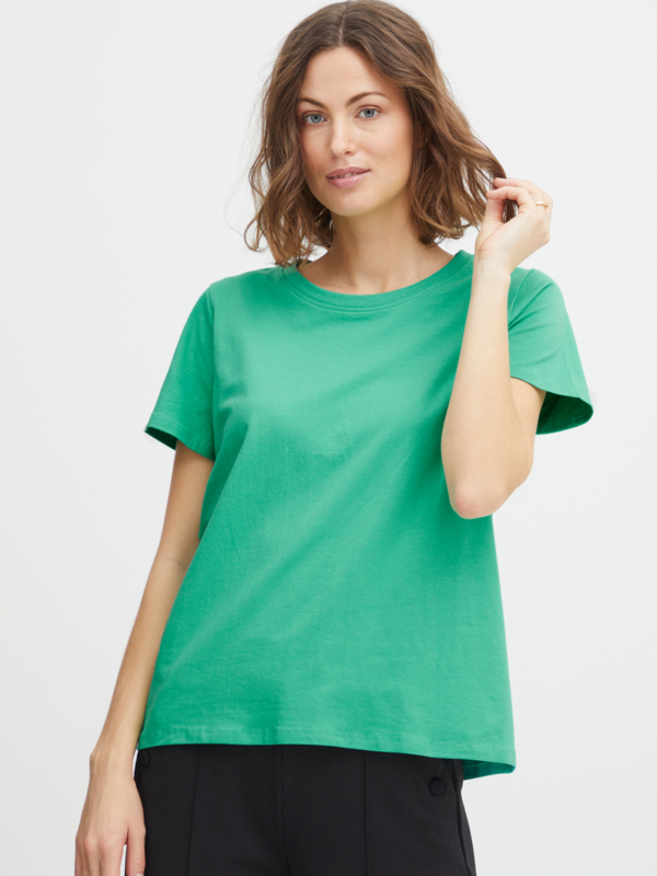 Fransa Γυναικείο T-Shirt με Στρογγυλή Λαιμόκοψη Πράσινο