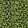 Fransa Κοντομάνικη Μπλούζα Μαύρη Με Πράσινες Βούλες_7