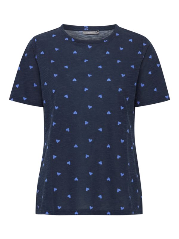 Fransa T-Shirt Με Σχέδιο Μπλε Σκούρο