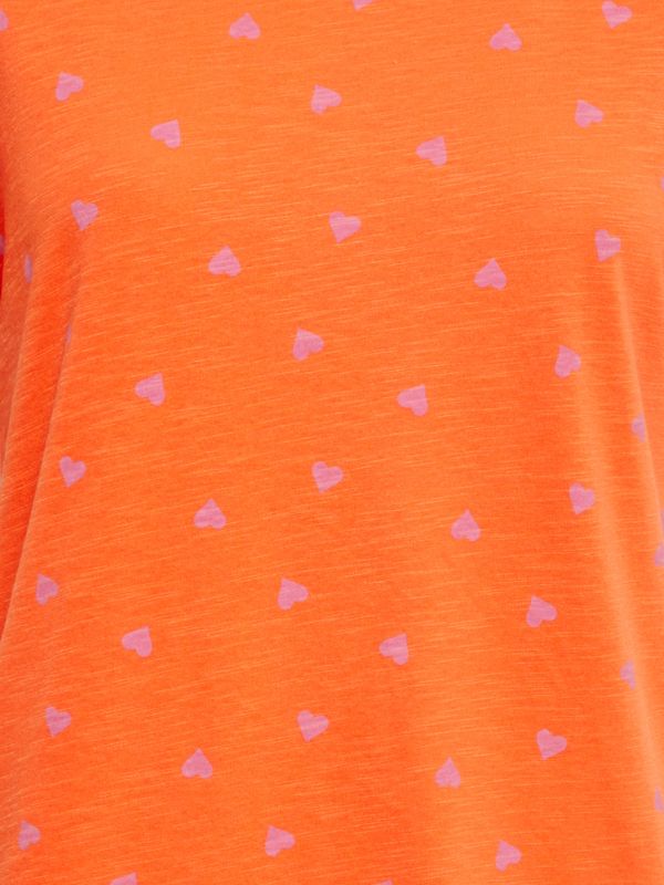Fransa T-Shirt Με Σχέδιο Πορτοκαλί_2