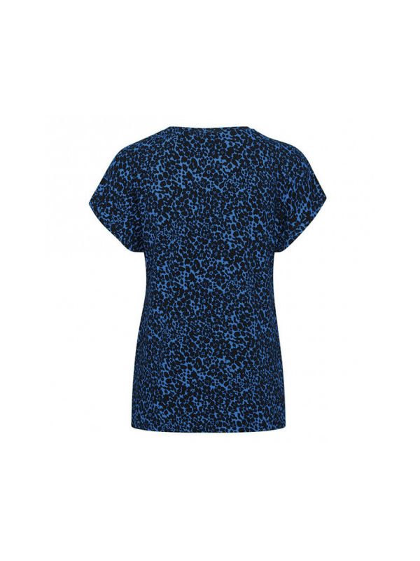 Fransa Γυναικείο T-Shirt Με Στρογγυλή Λαιμόκοψη Μπλε_1
