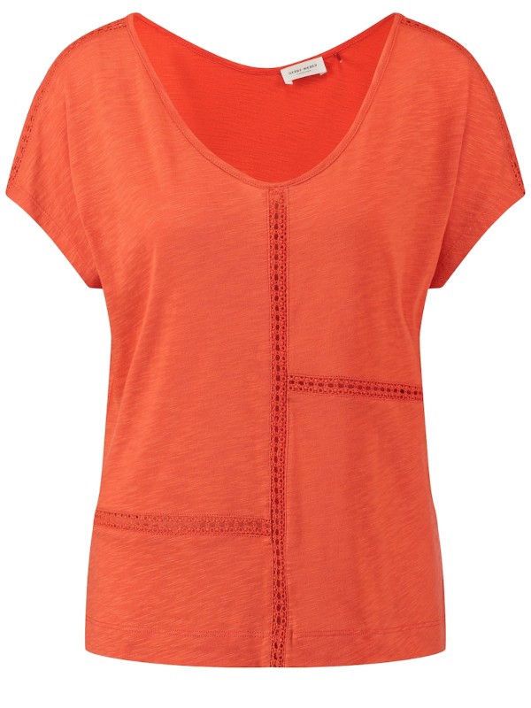 Gerry Weber Γυναικεία Κοντομάνικη Μπλούζα Πορτοκαλί_1