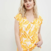 Gerry Weber Κοντομάνικη Μπλούζα Με Σχέδιο Κίτρινη