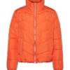 Vero Moda Γυναικείο Jacket Καπιτονέ Πορτοκαλί