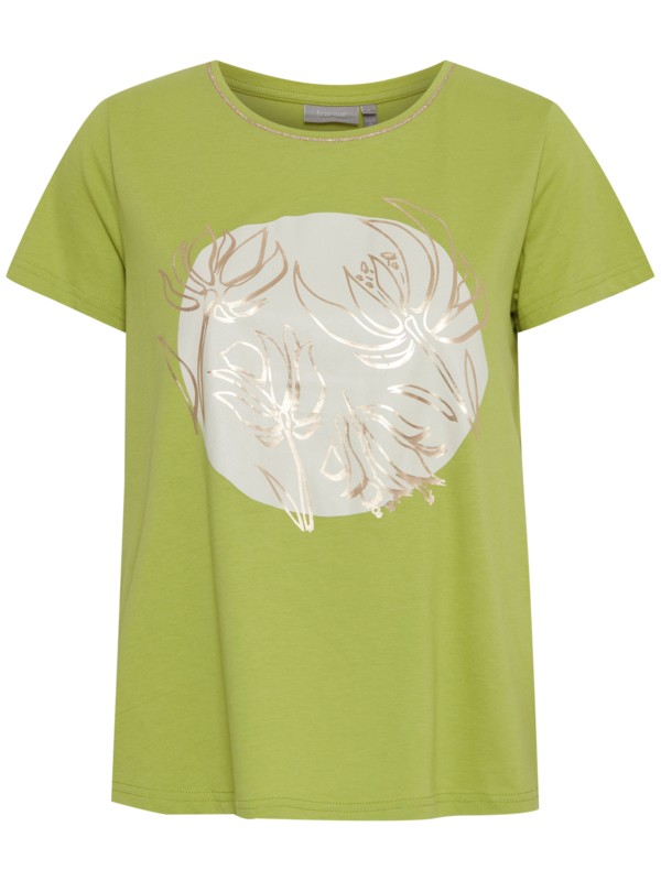 Fransa T-Shirt Με Σχέδιο Πράσινο Ανοιχτό