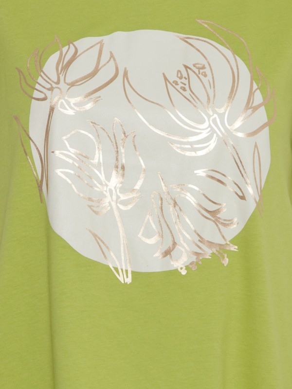 Fransa T-Shirt Με Σχέδιο Πράσινο Ανοιχτό_2