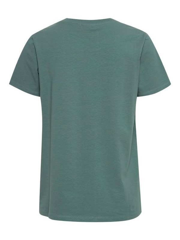 Fransa Γυναικείο T-Shirt με Στρογγυλή Λαιμόκοψη Πράσινο Σκούρο_2