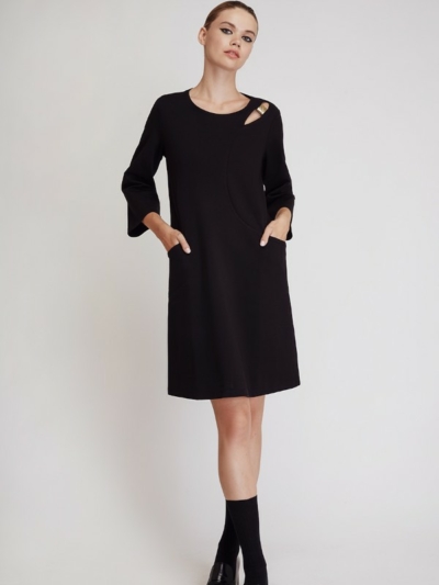 Sarah Lawrence Φόρεμα Jersey Μαύρο