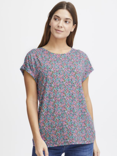 Fransa Γυναικείο T-Shirt Εμπριμέ Ροζ