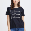 Fransa Γυναικείο T-Shirt Μπλε Με Ασημένιο Σχέδιο
