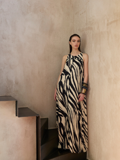 Sarah Lawrence Αέρινο Maxi Φόρεμα Σε Abstract Print
