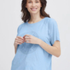 Fransa Γυναικείο T-Shirt Κοντομάνικο Γαλάζιο Με Στάμπα