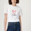 Sarah Lawrence Γυναικεία Κοντομάνικη Μπλούζα Λευκή Με Στάμπα Και Βολάν