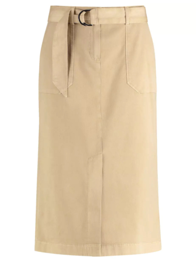 Gerry Weber Γυναικεία Midi Φούστα Με Ζώνη Μπεζ