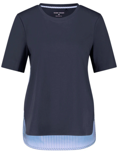Gerry Weber Γυναικεία Μπλούζα Με Αντίθεση Μπλε