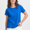 Fransa T-Shirt Με Στρογγυλή Λαιμόκοψη Μπλε