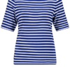 Gerry Weber Γυναικεία Μπλούζα Κοντομάνικη Ριγέ Μπλε Λευκή