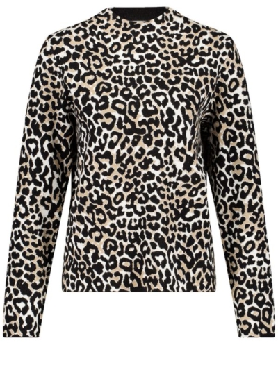Gerry Weber Πουλόβερ Με Animal Print Μαύρο