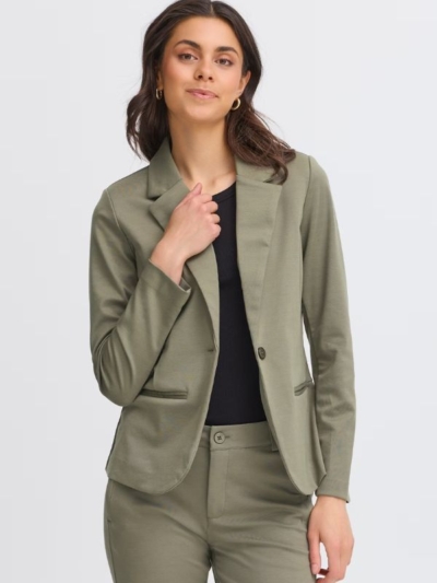 Fransa Γυναικείο Blazer Λαδί