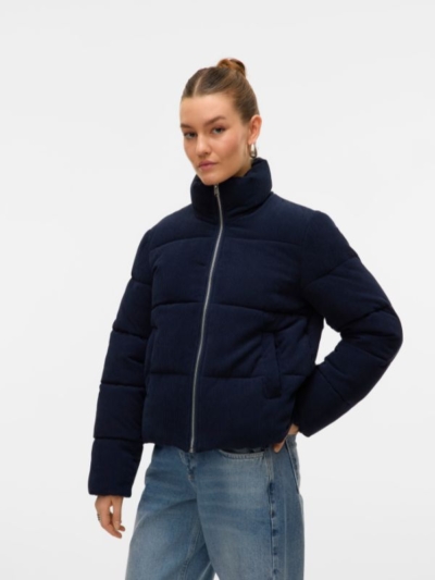 Vero Moda Γυναικείο Μπουφάν Κοντό Navy Blue