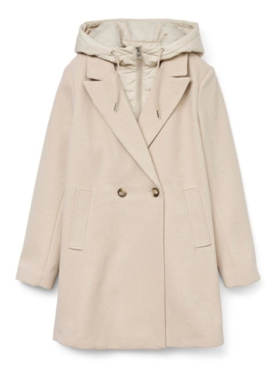 Vero Moda Γυναικείο Παλτό Σε Oatmeal Χρώμα