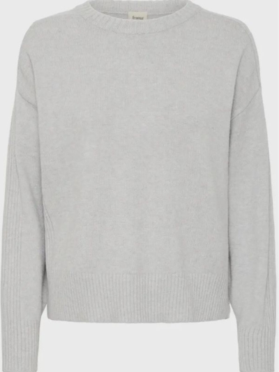 Fransa Γυναικείο Πουλόβερ Μακρυμάνικο Γκρι