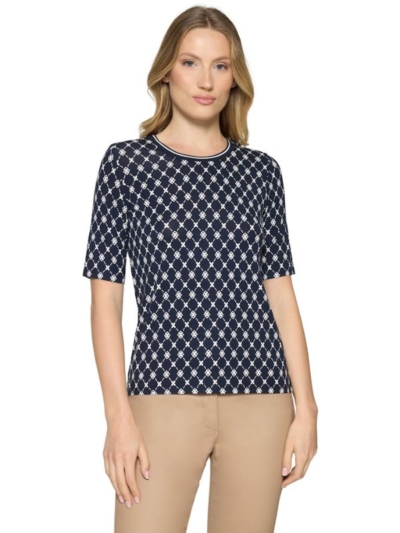 Betty Barclay Γυναικείο T-Shirt Με Γεωμετρικά Σχέδια Μπλε Σκούρο