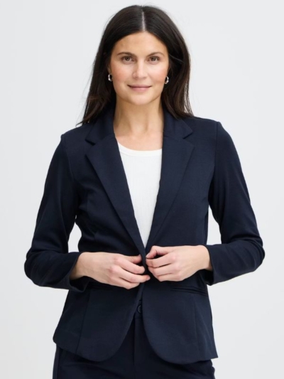 FRANSA Γυναικείο Σακάκι Με Πέτο Σκούρο Μπλέ