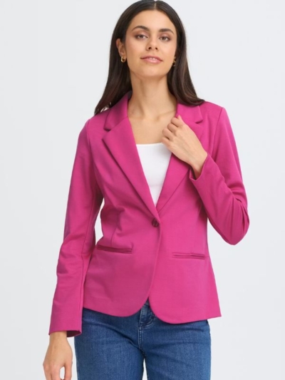 FRANSA Γυναικείο Σακάκι Με Πέτο Φούξια