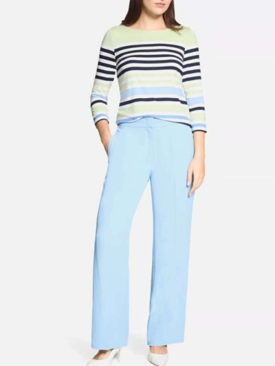 Betty Barclay Γυναικεία Μπλούζα Κοντομάνικη Με Ριγέ Μοτίβο Πράσινη